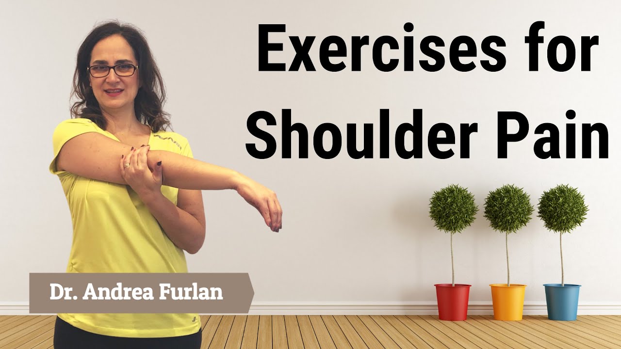 BEST exercises for shoulder pain, Impingement, Bursitis, Rotator Cuff Disease by Dr Furlan MD PhD