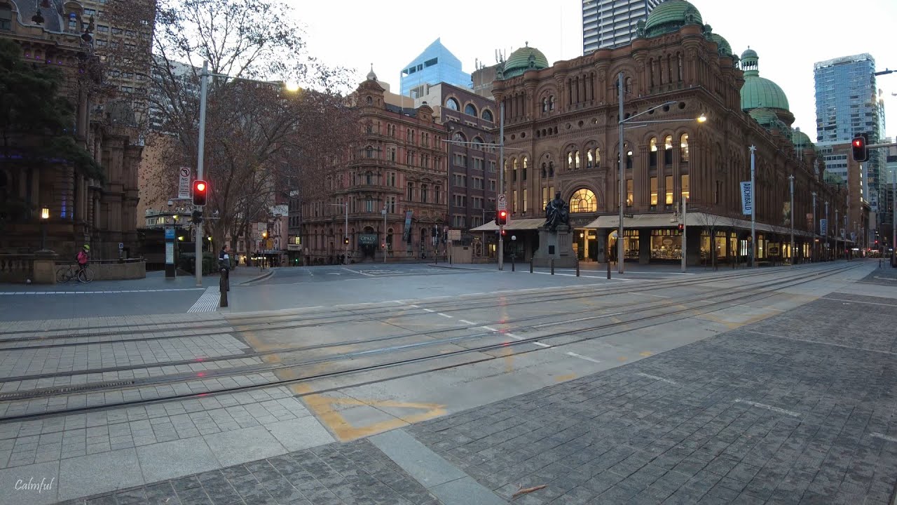 Sydney CBD is a Ghost Town | Evening Walk 4K | Australia