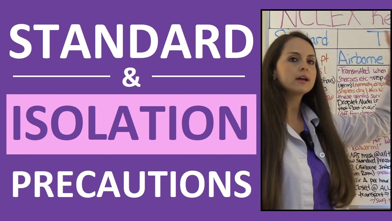 Standard & Isolation Precautions Nursing | Infection Control Contact, Droplet, Airborne PPE NCLEX