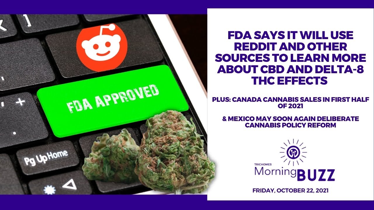 FDA Says It Will Use Reddit And Other Sources To Learn More About CBD And Delta-8 THC Effects