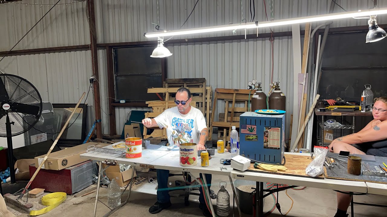 Glass Blowing with Allen & Kelli at MSX Brownsville, TX. What SpaceX themed glass could we make?