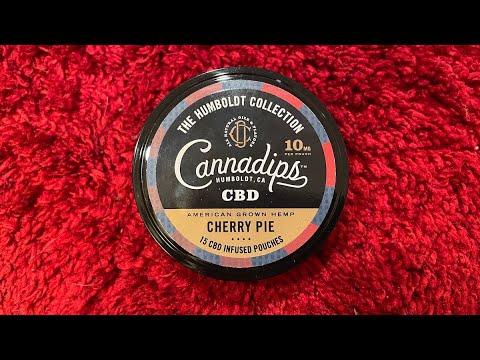 Cannadips: Cherry Pie (CBD Pouches) Review