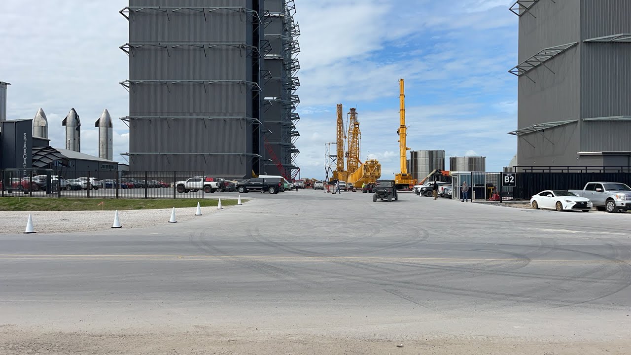 Main Gate, 2nd stream, Build Site SpaceX Starbase, Boca Chica, TX