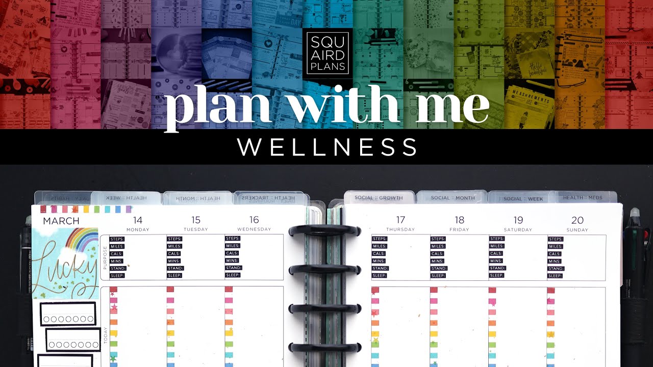 Health Plan with Me :: Feeling Lucky Theme :: Classic Happy Planner Wellness Layout