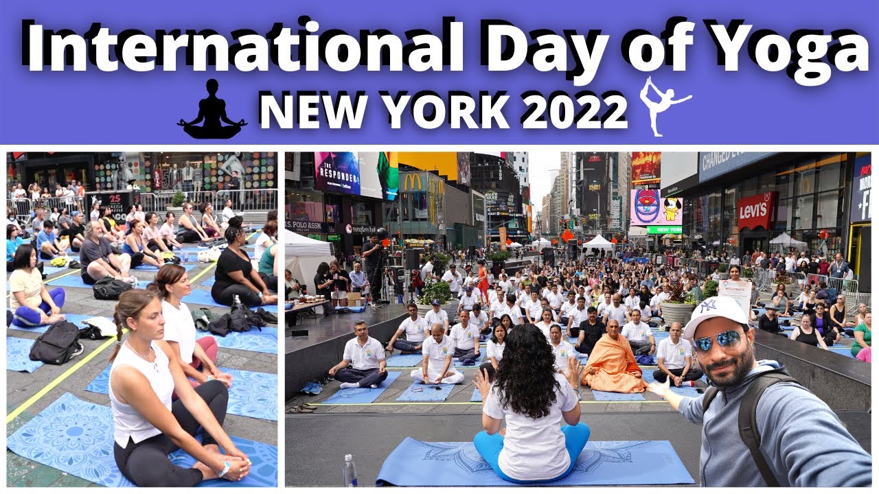 International Yoga Day 2022 I Time Square, New York I Yoga Day Celebrations I Indian Vlogger in USA