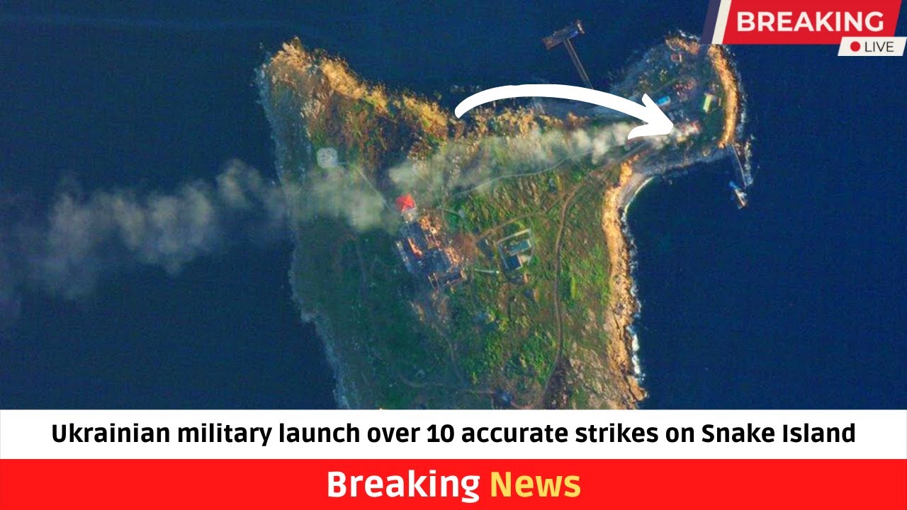 Ukrainian military launch over 10 accurate strikes on Snake Island