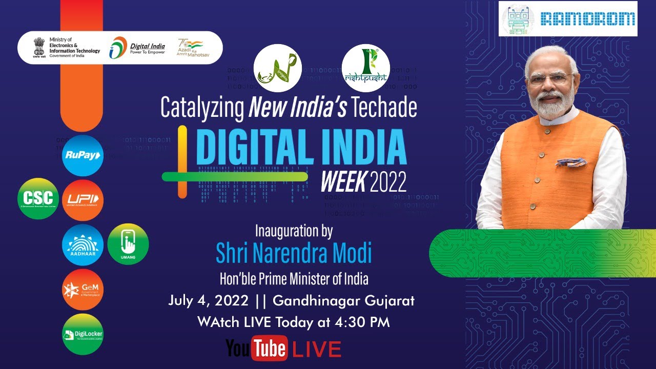 (Live) Digital India Week 2022 || Connecting Technology with Healthcare || Ramorom