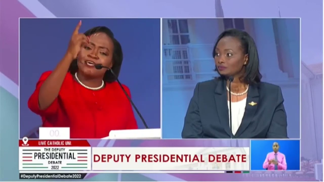 BRILLIANT JUSTINA WAMAE OF ROOTS PARTY,OOZING WISDOM DURING THE DEPUTY PRESIDENTIAL DEBATE!