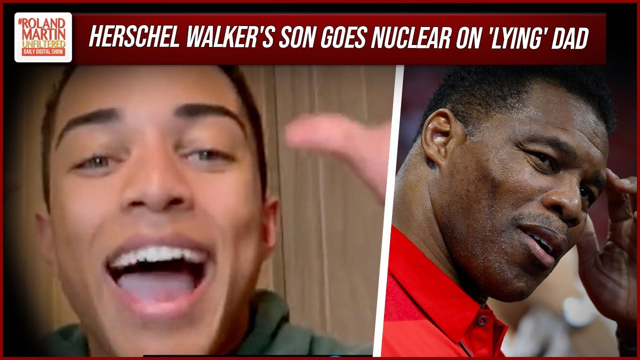 Herschel Walker's Son EXPLODES, Calls Candidate Liar, Hypocrite Over Abortion Denial | Roland Martin