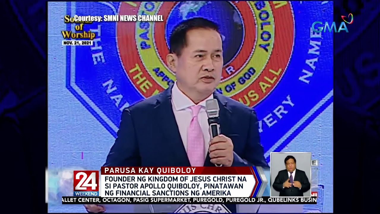 Founder ng Kingdom of Jesus Christ na si Pastor Apollo Quiboloy, pinatawan ng… | 24 Oras Weekend