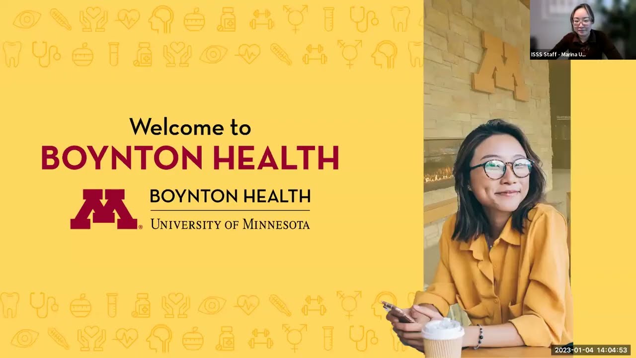 Global Gopher Experience: Health and wellness webinar.