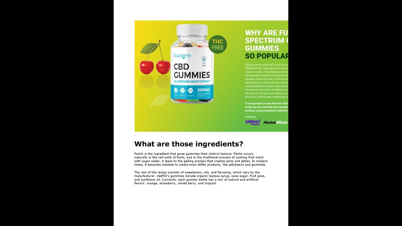 Supreme CBD Gummies for ED USA