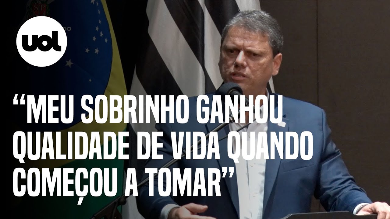 Tarcísio sanciona lei de acesso a cannabis medicinal e menciona sobrinho: ‘A vida dele melhorou’