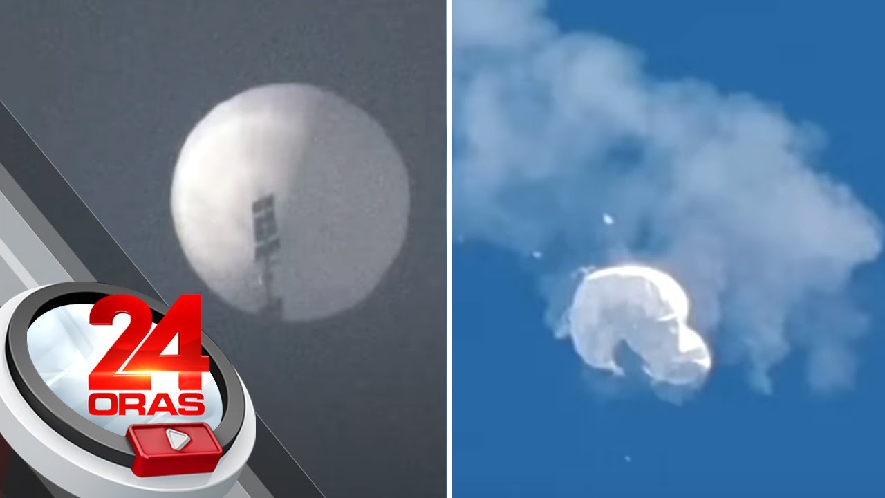 Pinabagsak ng Amerika na anila'y Chinese spy balloon, iginiit ng China na isang "civil… | 24 Oras