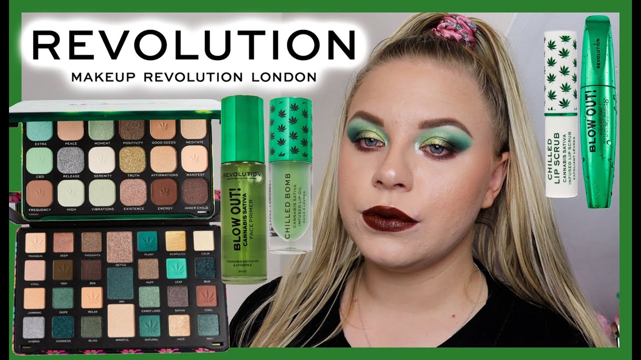 NEW REVOLUTION GOOD VIBES CANNABIS SATIVA COLLECTION REVIEW 💚 | makeupwithalixkate