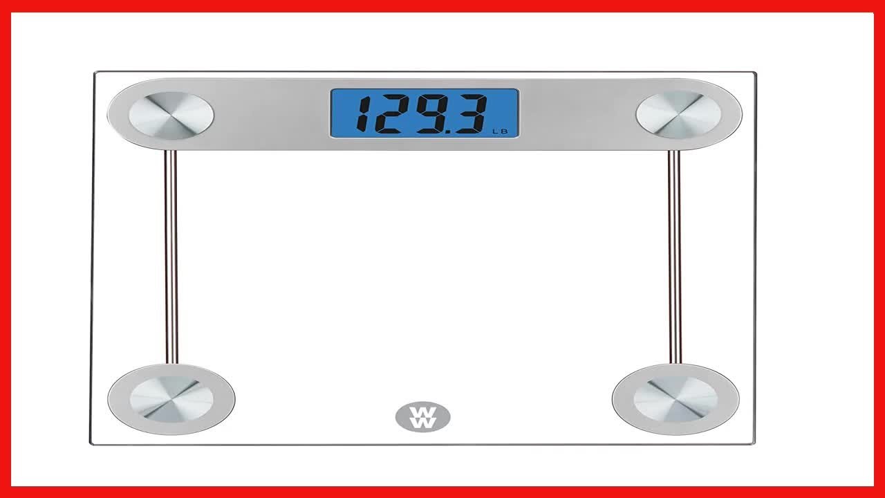 Great product –  WW Scales by Conair Digital Glass Bathroom Scale, 400 Lbs. Capacity