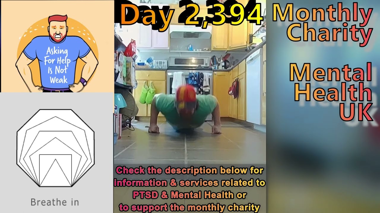 Day 2,394 | 4,507 Days To Go! | Ep 02: 5 Sets of 22 Push Ups Challenge for Mental Health UK