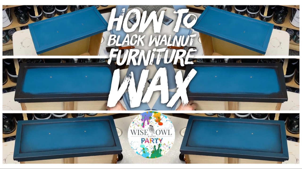 How-To Wax | Brushing On & Blending In Wise Owl Hemp Oil Black Walnut Furniture Wax