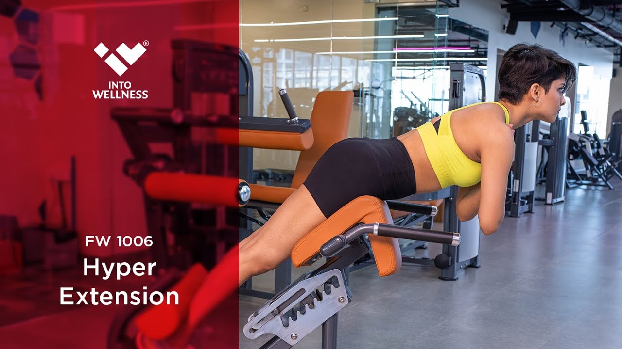 Train Your Lower Back Muscles Using FW 1006 Hyperextension by Into Wellness/Realleader USA