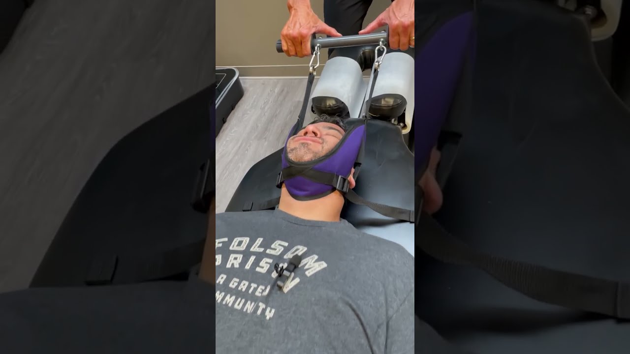 Loud Y Strap Neck Adjustment | Baker Chiropractic and Wellness #shorts