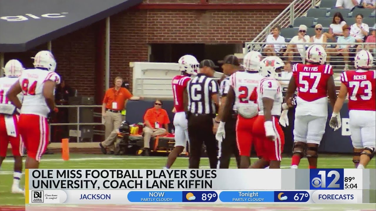 Ole Miss football player sues university, Coach Lane Kiffin