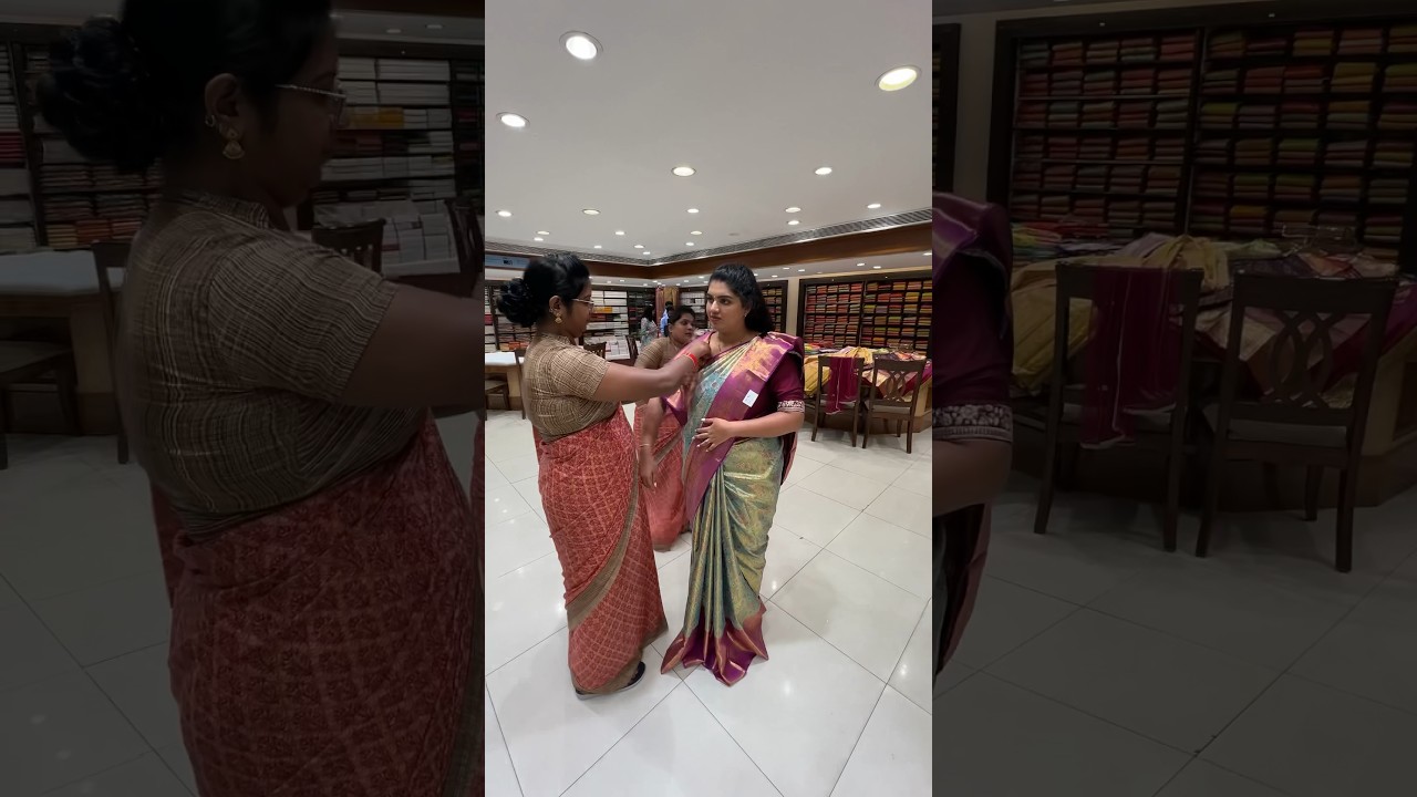 Hyderabad లో నా Festival Saree Shopping✨Part-2 #minivlog #youtubeshorts #ashortaday #youtubepartner