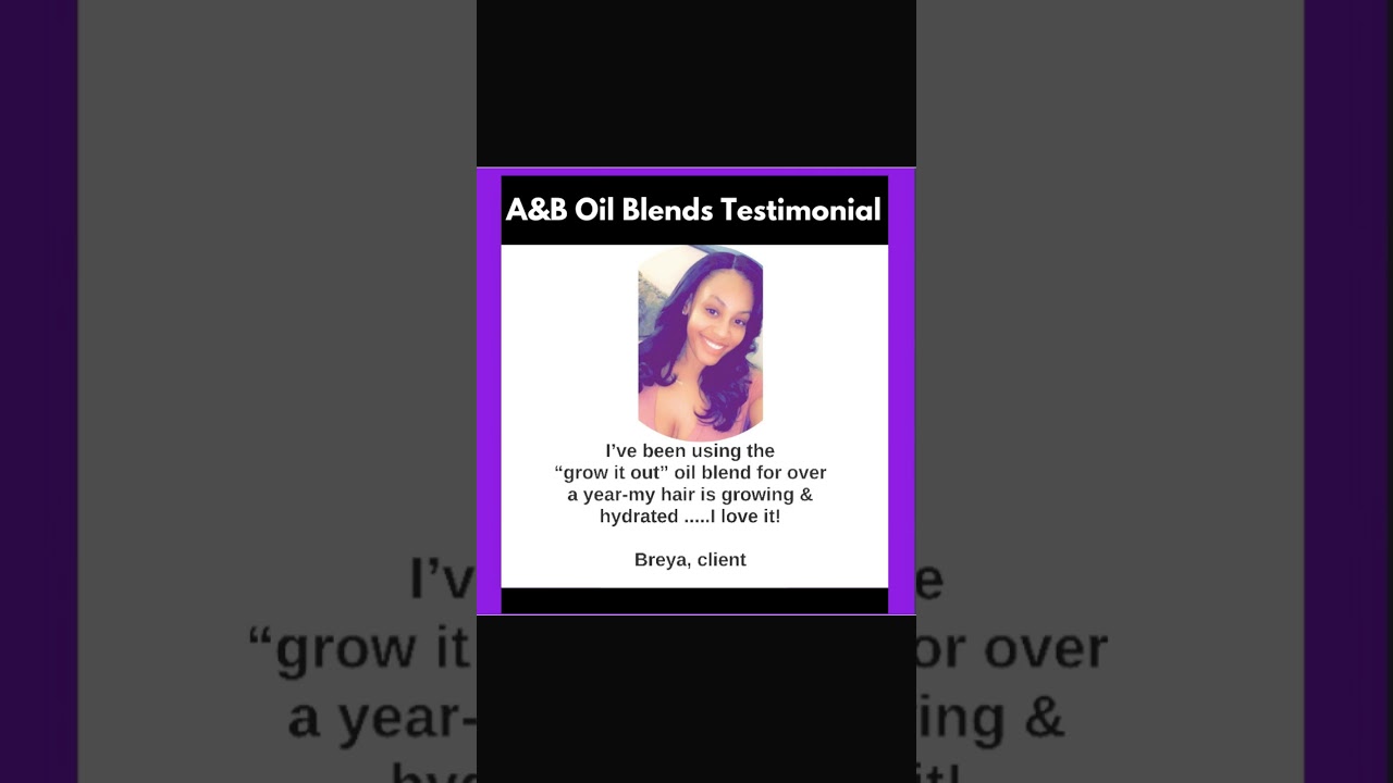 Essential Oil blend testimony