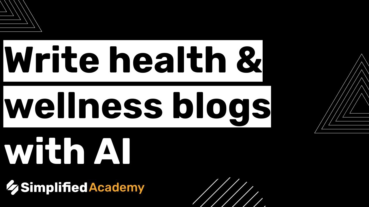 Write Health and Wellness blogs with AI