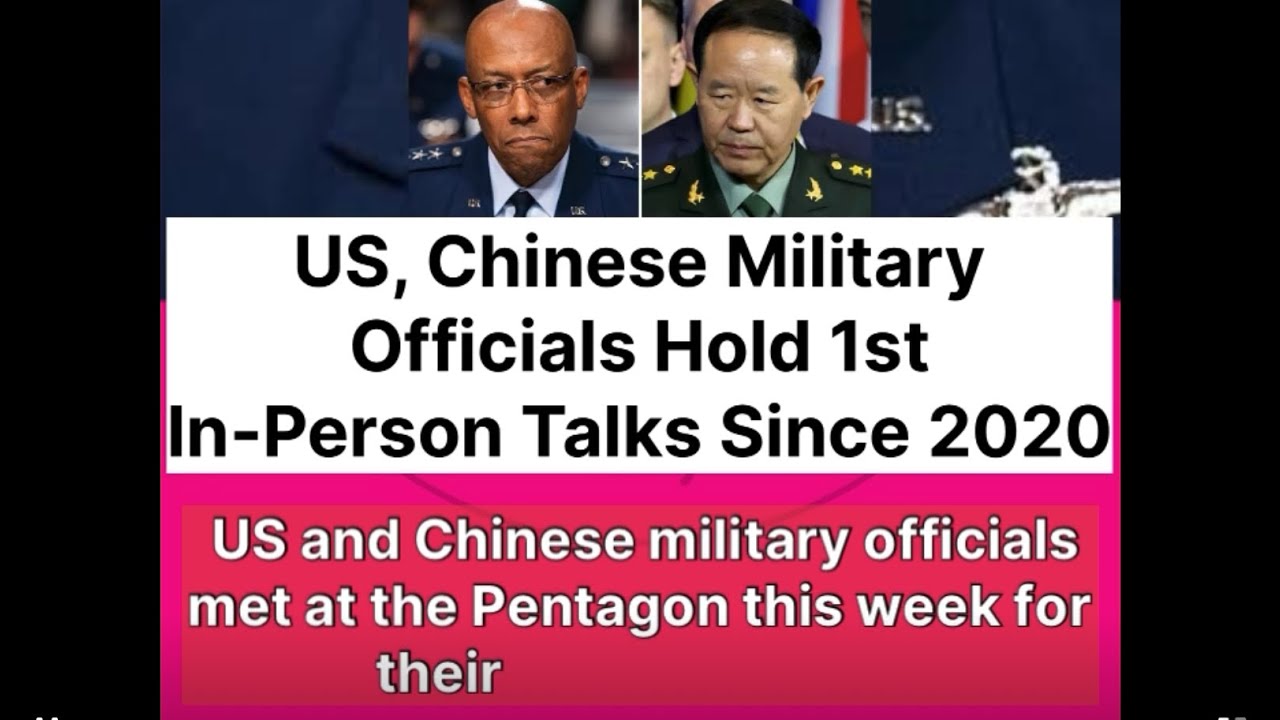 U.S. and China Hold Critical Talks on Indo-Pacific Security at the Pentagon"