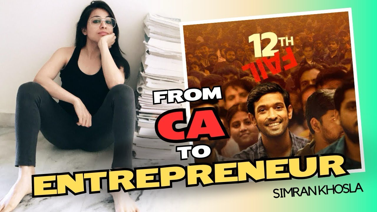 12th fail movie | Journey from CA to entrepreneur #entrepreneur #12thfail #12thfailmovie #ca