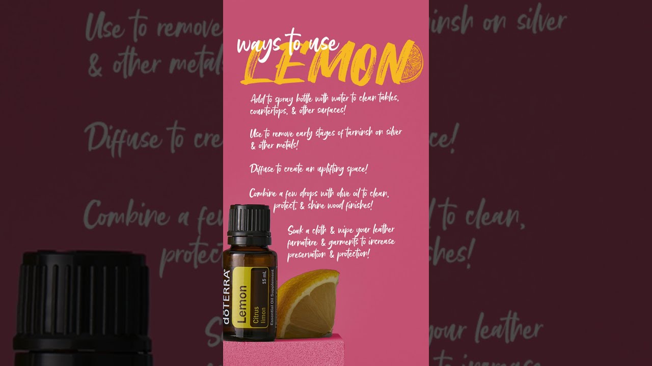 Lemon as a Gift #promotion #lemon #detox #cleaning #doterra #usa