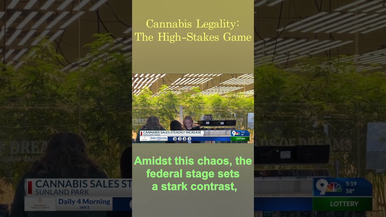 Cannabis Legality: The High-Stakes Game 🎲🚥 #CannabisLaw #Legalization #FederalVsState