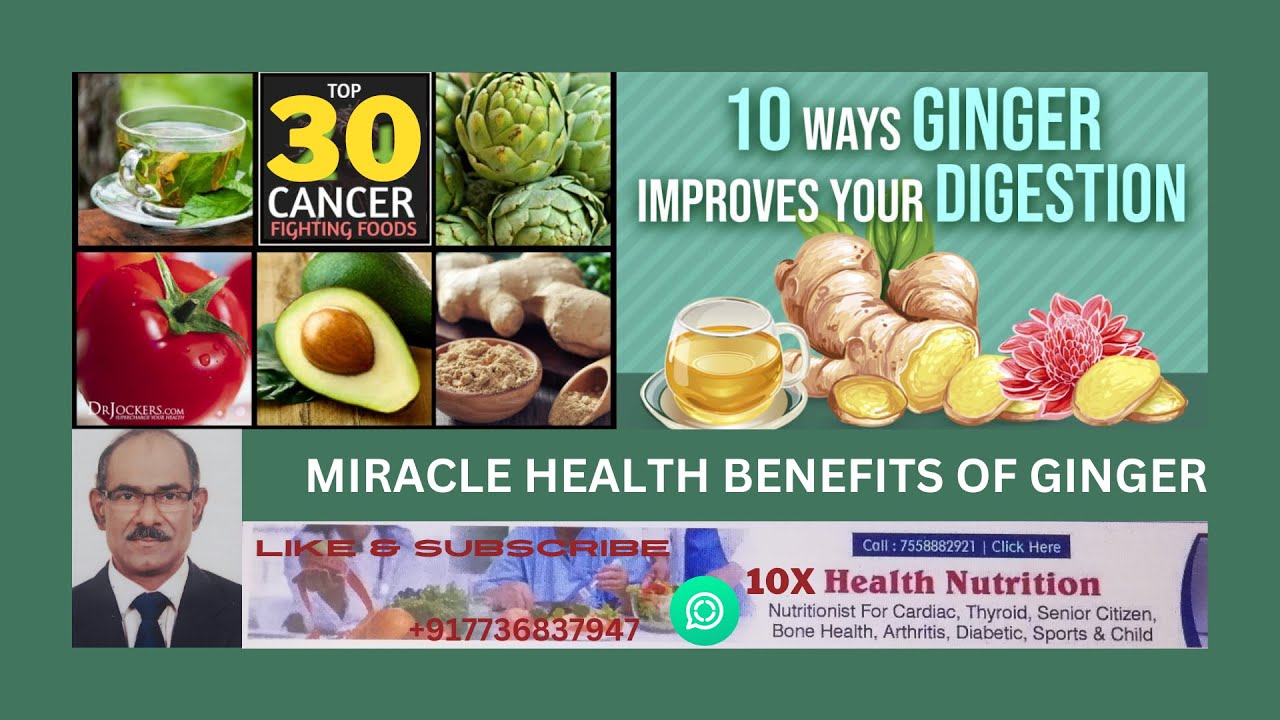 GINGER IMPROVE DIGESTION AND 10 HEALTH BENEFITS / ENGLISH