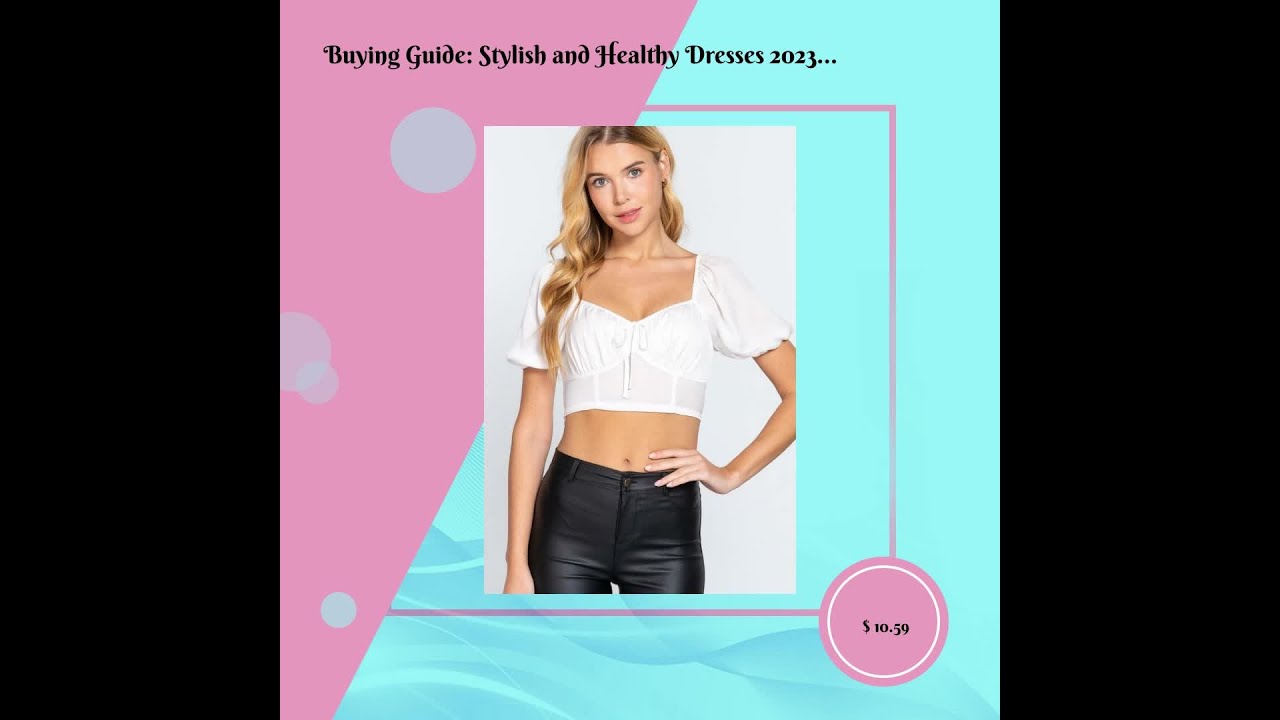 Buying Guide: Stylish and Healthy Dresses 2023 | Fashionably Fit | Short Slv Shirring Sa…| #Shorts