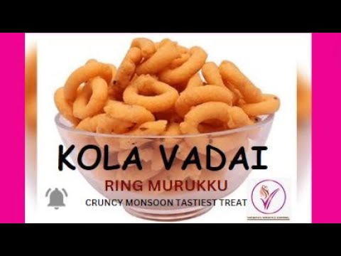 Kola Vadai | Ring Murukku | Crunchy Monsoon Tastiest Treat | #india #usa #canada #russia #ukraine