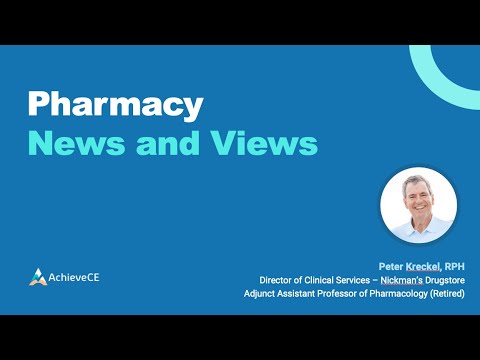 Pharmacy News and Views: Cannabis and NDRIs –  Live Webinar on 07/31/24