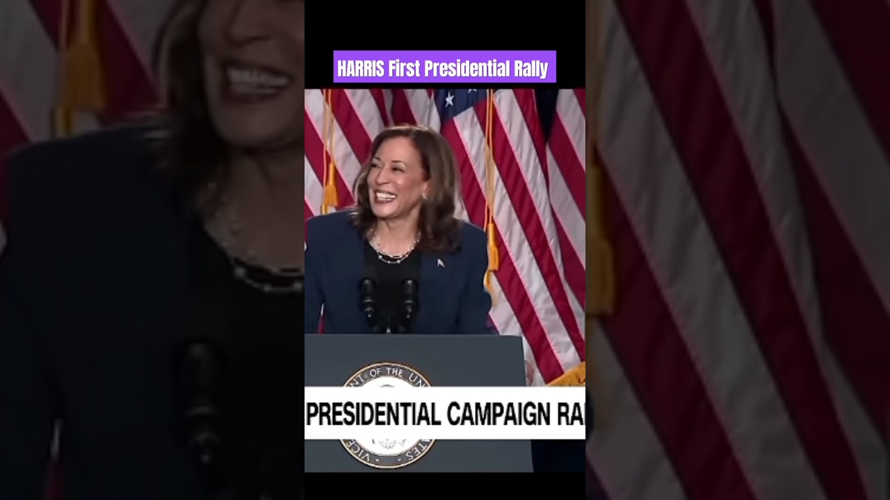 HARRIS First Presidential Rally #usa #usanews #harris #trump #biden #donaldtrump #viral #uselection