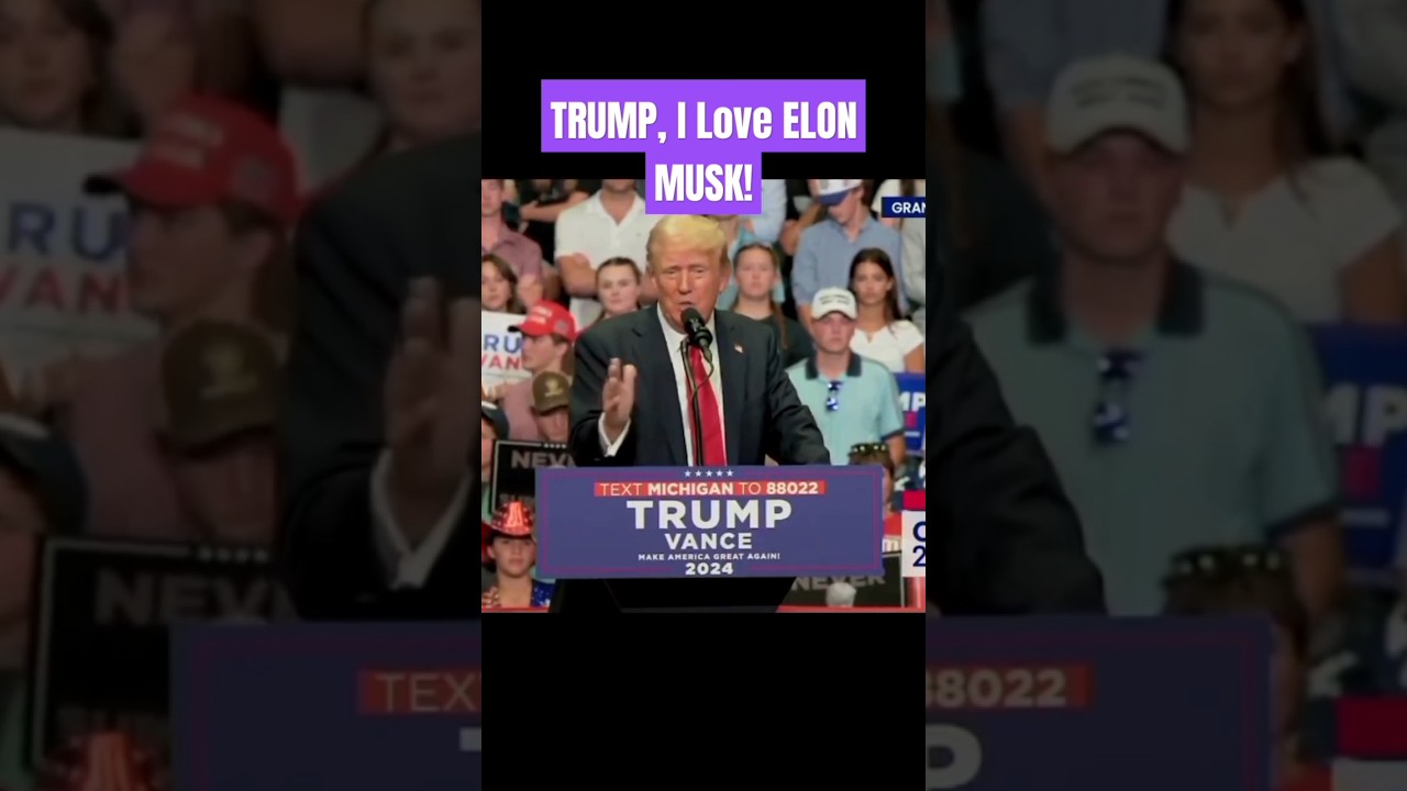 TRUMP, I Love ELON MUSK!  #elonmusk #trump #donaldtrump #donaldtrumpnews #biden #viral #usa #america