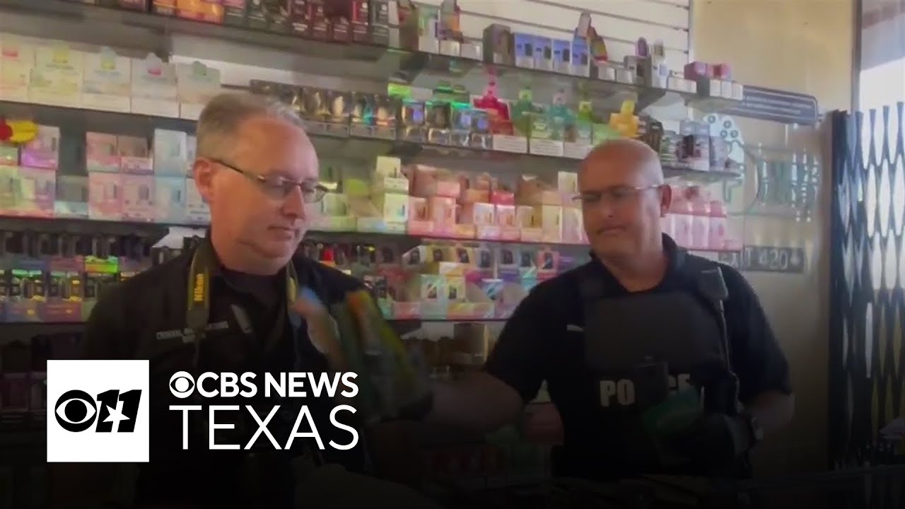 Allen Police raid 9 vape shops over sale of “potent” THC products to youth