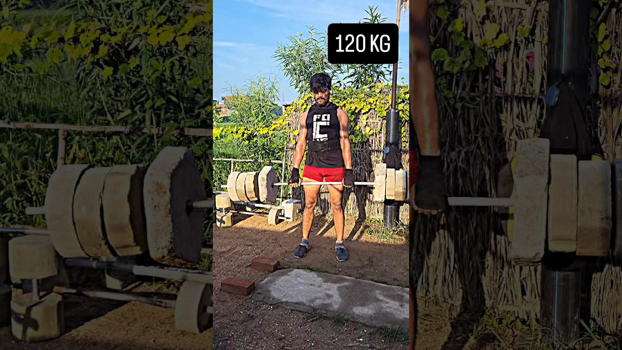 120 kg 🦍🔥 Deadlift on Desi Gym #shorts #ytshorts #fitness #gymlover #deadlift