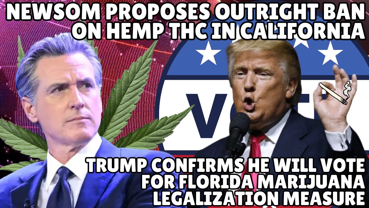 Trump Backs Florida Marijuana Legalization while Newsom Pushes for Hemp THC Ban in California