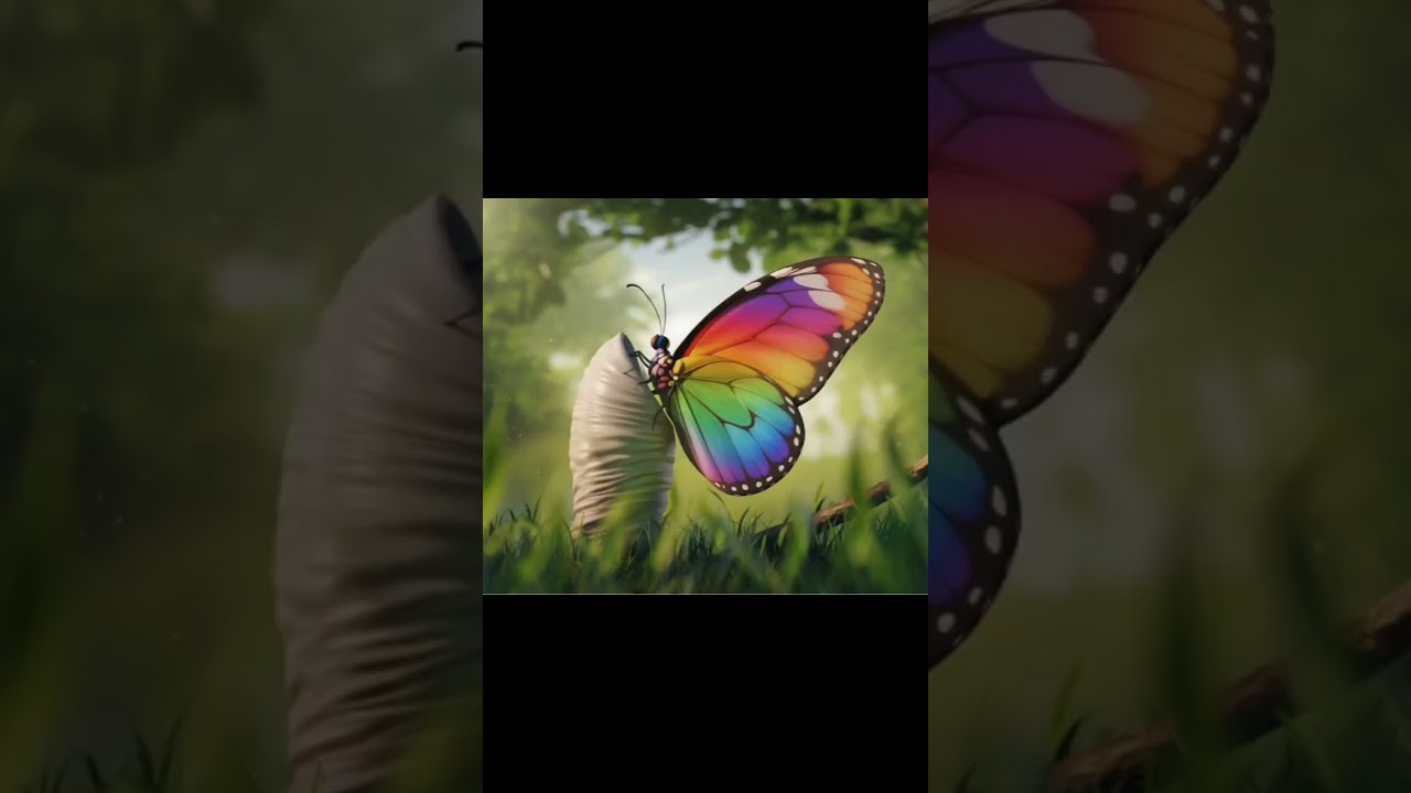 🌟 The Very Hungry Caterpillar's Magical Transformation 🌟 |part2| #story #butterfly #insects #nature