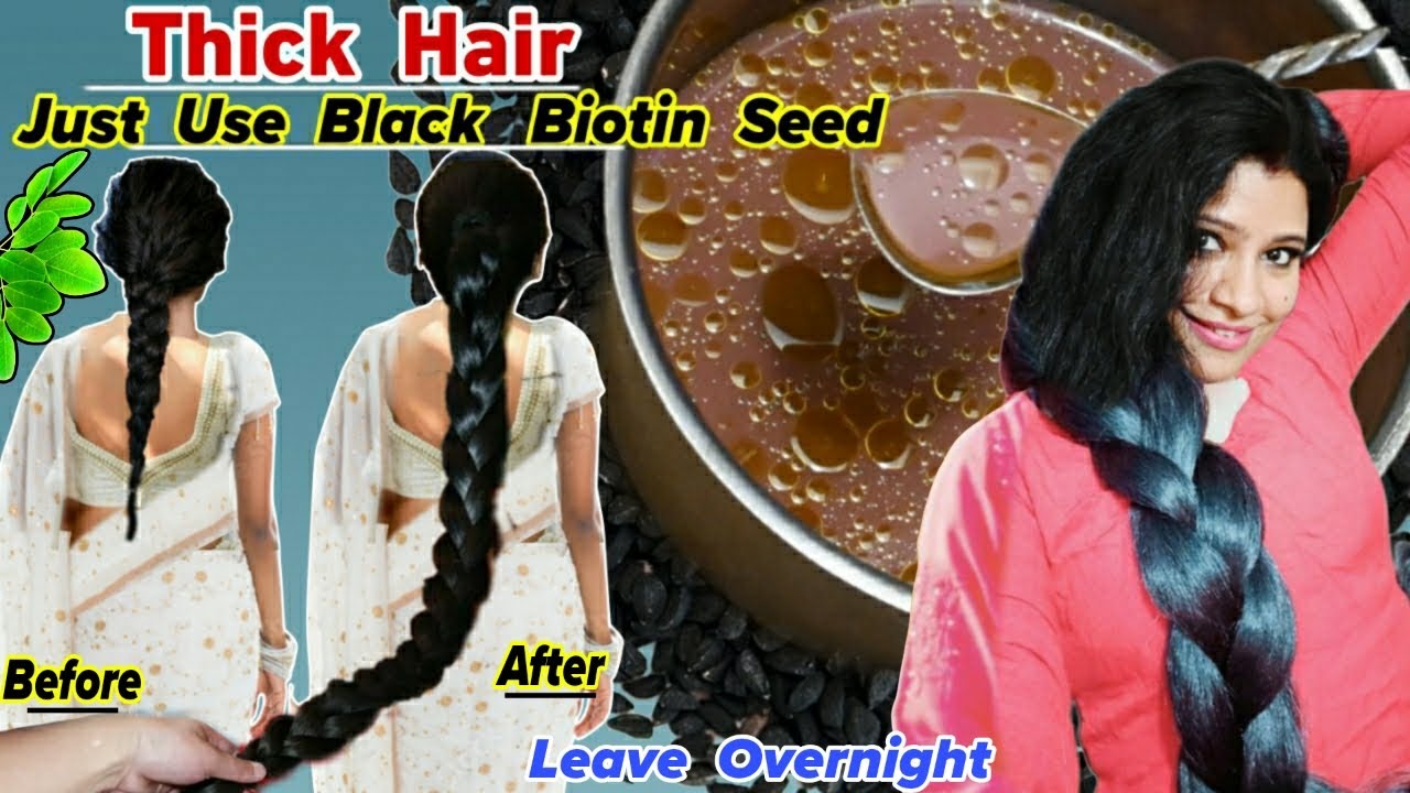 Get 10×Thick Hair & Regrow Hair Naturally Use Only This Biotin Seed Overnight In Hair।Garima Singh