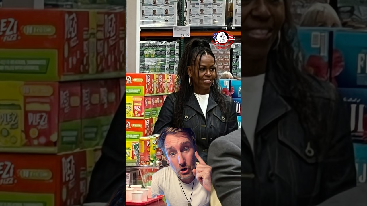 Michelle Obama's Promotes Plezi Fizz at Costco