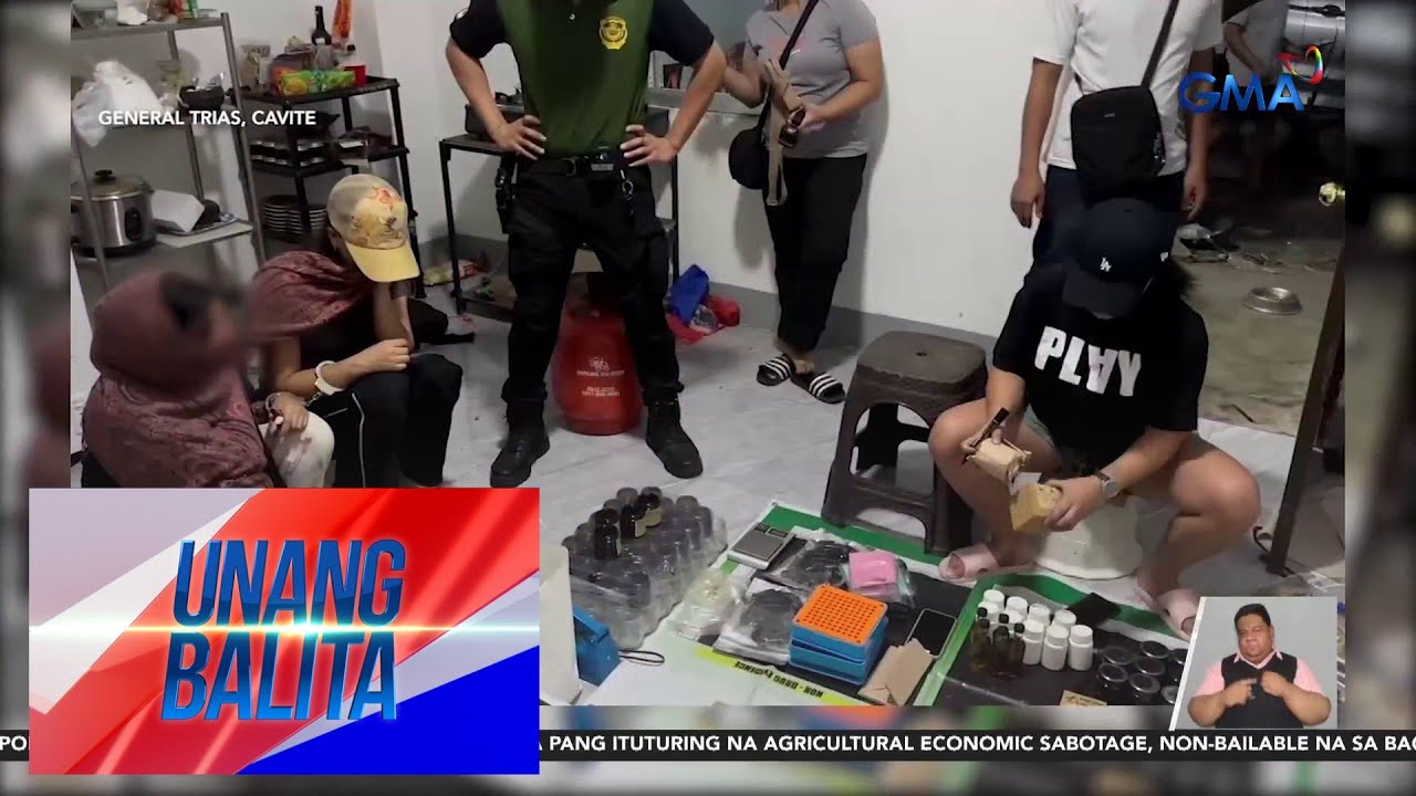 Umano'y laboratoryo sa paggawa ng mga produktong may halo na liquid marijuana oil,… | Unang Balita