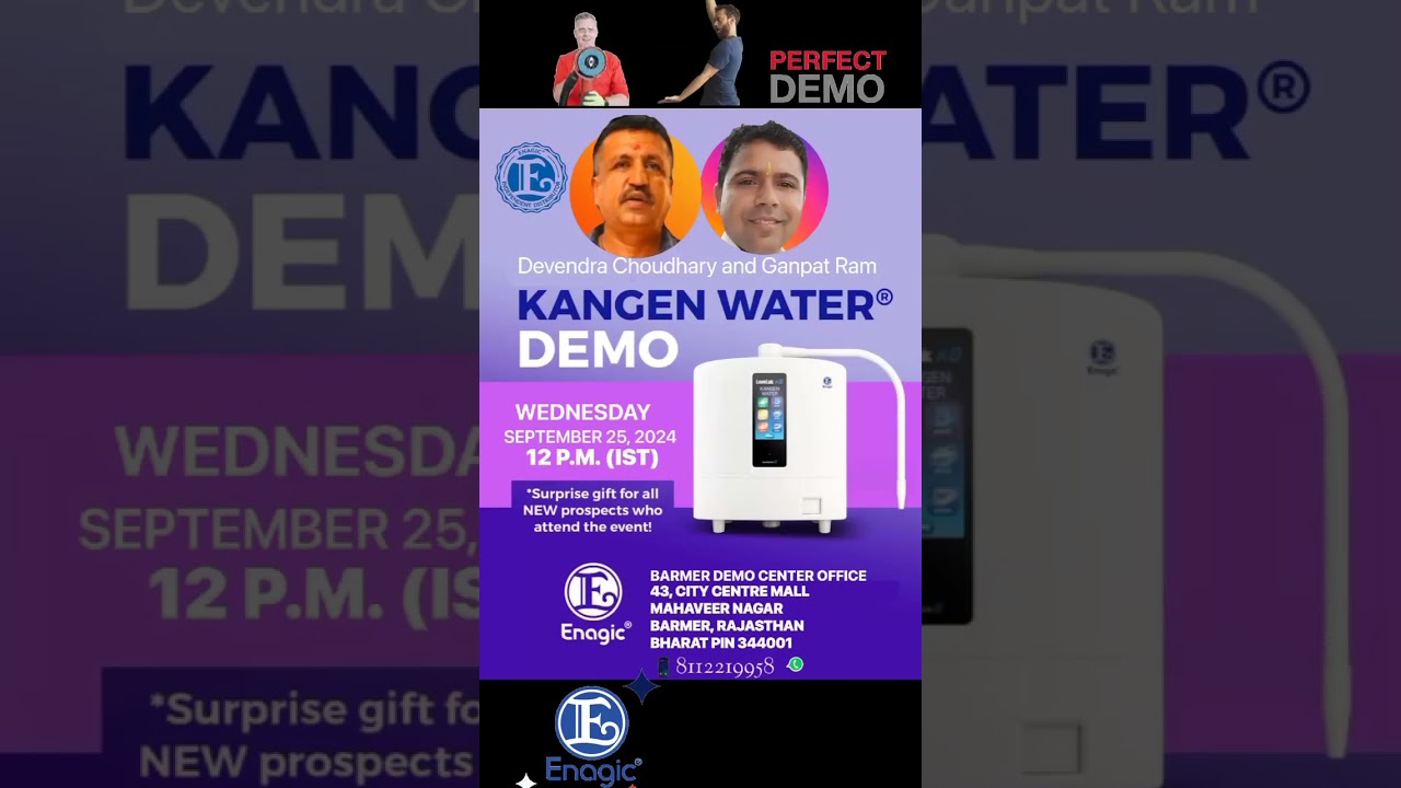 🌊 Join Us for an Exciting Kangen Water Demonstration 🌊