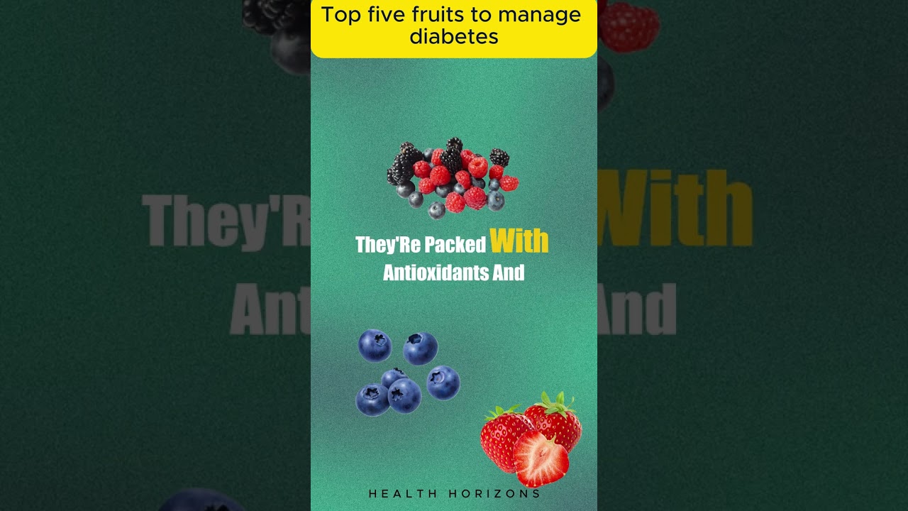 Top 5 Fruits To Mange Diabetes | Blood Sugar Level | Health Tips