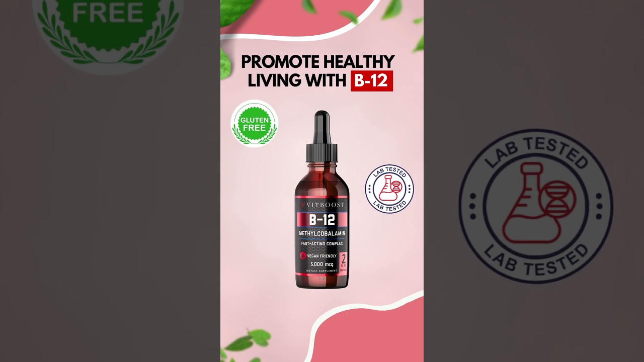 Boost your wellness journey | B-12 liquid supports energy | mood, and overall vitality in every drop