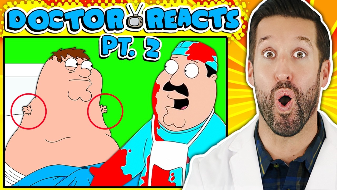 Doctor ER Reacts to Family Guy Medical Scenes | Compilation (PART 2)