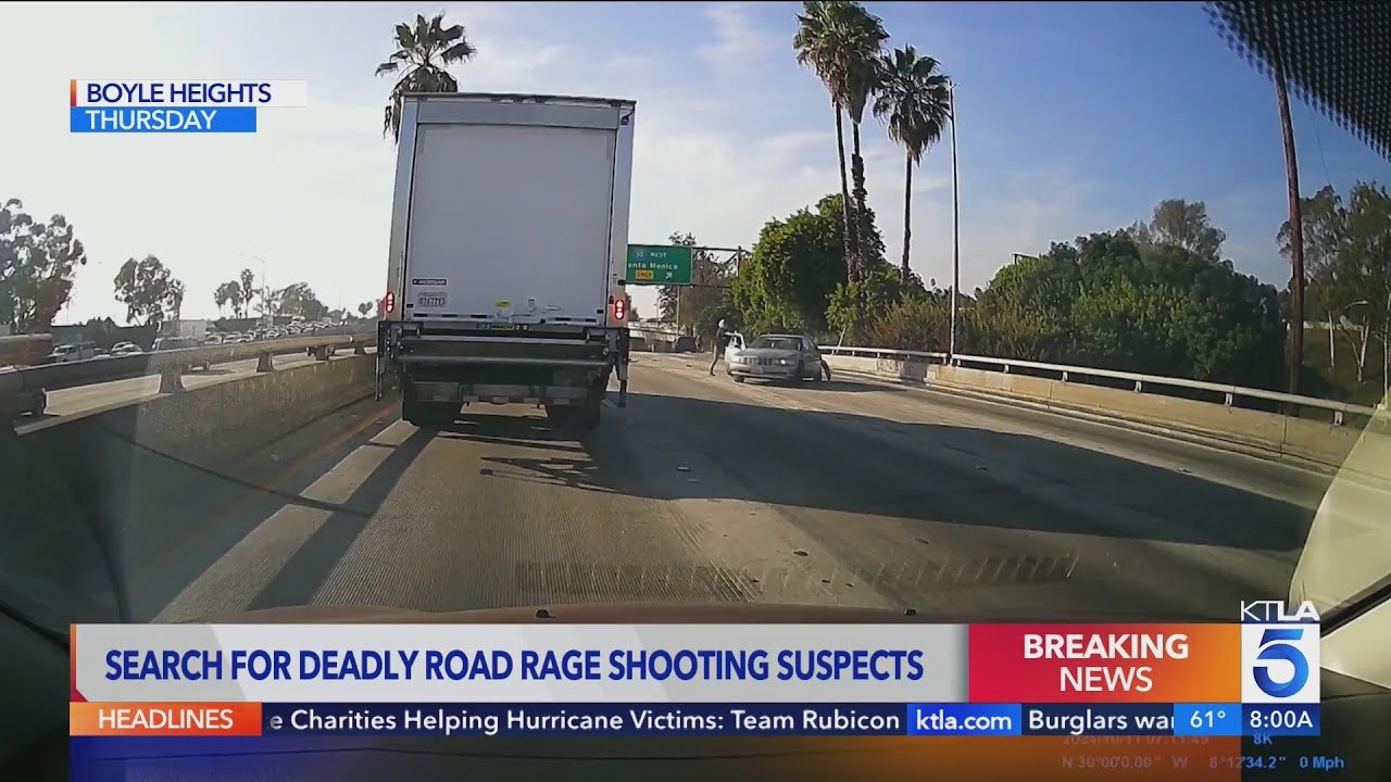 Disturbing video shows road rage suspect shooting, killing man on 5 Freeway in Los Angeles